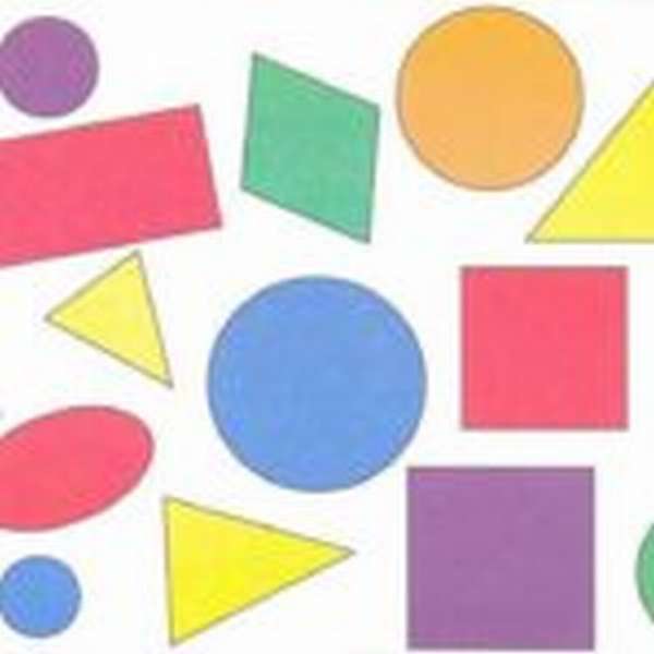 Разноцветные геометрические фигуры