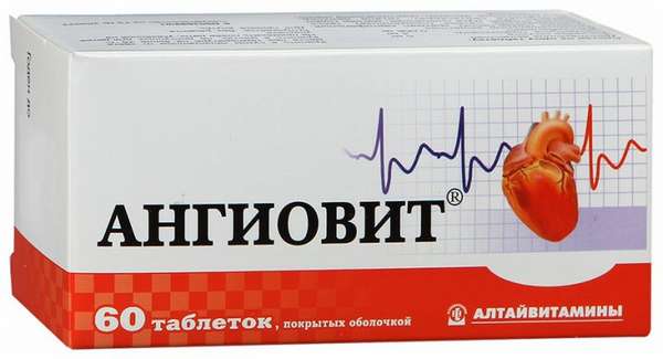 Препарат «Ангиовит» содержит в своем составе витамины В12, В6, В9