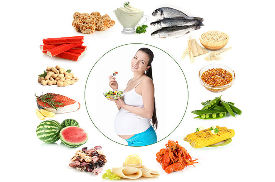 Во время беременности потребляемая пища должна быть полезной