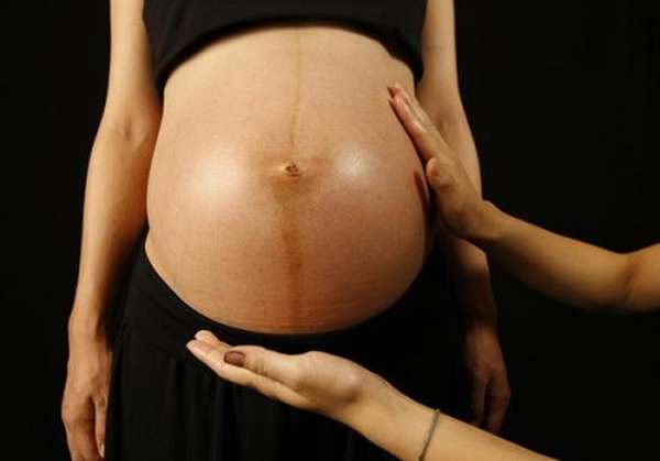 полоска на животе при беременности